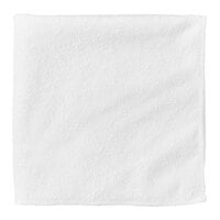 Carlisle 3633402 16" x 16" White Terry Microfiber Cleaning Cloth - 12/Case