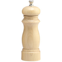 Chef Specialties 06250 Professional Series 6" Customizable Salem Natural Finish Pepper Mill