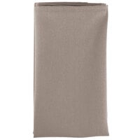 Intedge Beige 100% Polyester Cloth Napkins, 22" x 22" - 12/Pack