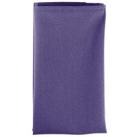 Intedge Purple 100% Polyester Cloth Napkins, 18" x 18" - 12/Pack