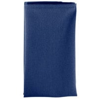 Intedge Royal Blue 100% Polyester Cloth Napkins, 20" x 20" - 12/Pack