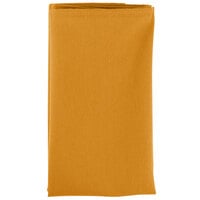 Intedge Gold 100% Polyester Cloth Napkins, 20" x 20" - 12/Pack