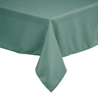 Intedge 54" x 81" Rectangular Seafoam Green 100% Polyester Hemmed Cloth Table Cover