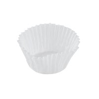 Hoffmaster 1 1/4" x 7/8" White Fluted Mini Baking Cup - 20000/Case