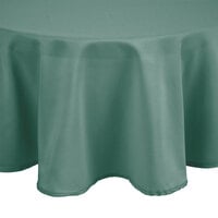 Intedge Round Seafoam Green 100% Polyester Hemmed Cloth Table Cover