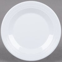 GET PT-6-MN-W Minski 6 1/2" White Melamine Textured Rim Plate - 48/Case