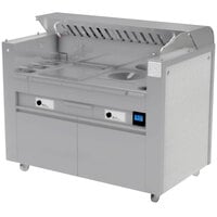 Kaliber Innovations MC-59-FPS-G2-W2 Valere Series Mobile Induction Griddle and Wok Range Combo Cooking Station