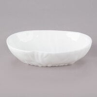 10 Strawberry Street P4212 Izabel Lam Pearls 6" x 4" Bright White Porcelain Large Elliptical Dish - 48/Case