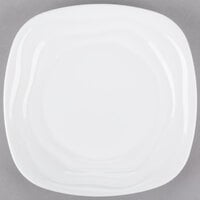 10 Strawberry Street P4308 Izabel Lam Ripples 9" Bright White Square Porcelain Side Plate - 12/Case