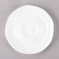 10 Strawberry Street P4315 Izabel Lam Ripples 5 1/2" Bright White Porcelain Saucer - 48/Case