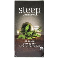 Steep By Bigelow Organic Pure Green Decaffeinated Tea Bags - 20/Box