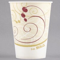Solo R9N-J8000 Symphony 9 oz. Wax Treated Paper Cold Cup - 2000/Case