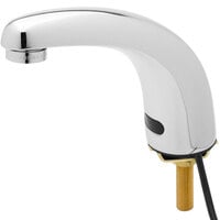 Equip by T&S 5EF-1D-DS-VF05 Deck Mounted Hands-Free Sensor Faucet with 4 9/16" Cast Spout and Vandal Resistant Outlet - ADA Compliant