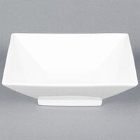 CAC CTY-40 Citysquare 60 oz. Bright White Square Porcelain Bowl - 12/Case