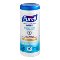 Purell® Sanitizing Wipes 100 Count Canister - 12/Case