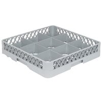 Noble Products 9-Compartment Gray Full-Size Glass Rack
