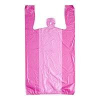 Choice 1/6 Standard Size Purple Unprinted Standard-Duty Plastic T-Shirt Bag - 1000/Case