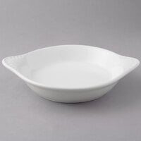 Tuxton BWN-1202 15 oz. White Round China Shirred Egg Dish - 12/Case