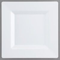 Visions Florence 8 inch Square White Plastic Plate - 120/Case