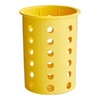 Steril-Sil RP-25-YELLOW Yellow Perforated Plastic Flatware Cylinder