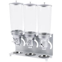 Cal-Mil 3517-3-39 Turn N Serve Platinum 5 Liter Triple Canister Cereal Dispenser