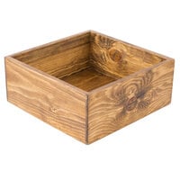 Cal-Mil 3367-99 Cold Concept Rustic Pine Cooling Base - 12" x 12" x 4 1/2"
