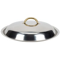 Choice Deluxe 4, 8, & 14 Qt. Round Gold Accent Chafer Cover