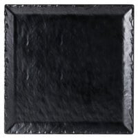 Cal-Mil 3459-1515-65M Faux Slate 15" Square Platter with Raised Rim