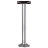 BFM Seating Alpha Bolt-Down Standard Height Outdoor / Indoor Stainless Steel Table Base