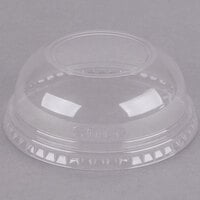 Dart DLW16 16 oz. Clear PET Plastic Dome Lid with 2" Hole - 1000/Case