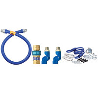 Dormont 1650BPQ2SR36 SnapFast® 36" Gas Connector Kit with Two Swivels and Restraining Cable - 1/2" Diameter