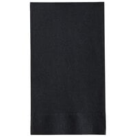 Choice 15" x 17" Black Customizable 2-Ply Paper Dinner Napkin - 125/Pack