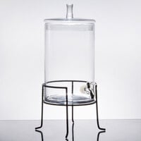 Stylesetter 2.5 Gallon Glass Beverage Dispenser with Metal Stand by Jay Companies