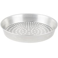 American Metalcraft SPT90172 17" x 2" Super Perforated Tin-Plated Steel Tapered / Nesting Pizza Pan