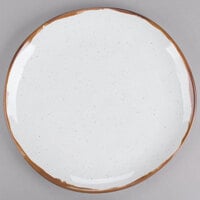 GET CS-10-RM Rustic Mill 10 1/2" Irregular Round Coupe Plate - 12/Case