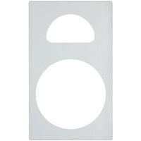 Vollrath 8241420 Miramar Resin Adapter Plate for Casserole and Half Oval Pans - White Stone
