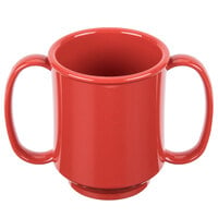 GET SN-103-RSP 8 oz. Red Sensation Tritan™ Plastic Two Handle Mug - 24/Case