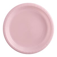 Creative Converting 28158011 7" Classic Pink Plastic Plate - 240/Case