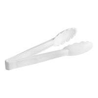 Cambro 9TGS148 Lugano 9" White Scallop Grip Plastic Tongs
