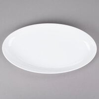GET OP-1580-AW Osslo 15" x 8" Ivory (American White) Oval Melamine Platter - 6/Case