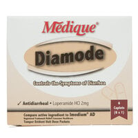 Medique 20069 Diamode Antidiarrheal Caplets - 6/Box