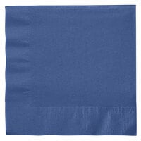 Creative Converting 6691137B Navy Blue 2-Ply 1/4 Fold Luncheon Napkin - 50/Pack