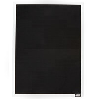 Aarco BOFD2418L 24" x 18" Black Felt Open Face Vertical Indoor Message Board with Aluminum Frame and 3/4" Letters