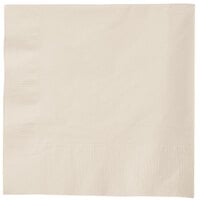 Creative Converting 58161B Ivory 3-Ply 1/4 Fold Luncheon Napkin - 50/Pack