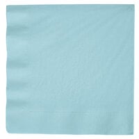 Creative Converting 59157B Pastel Blue 3-Ply Paper Dinner Napkin - 25/Pack