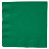 Creative Converting 59112B Emerald Green 3-Ply Paper Dinner Napkin - 25/Pack