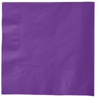 Creative Converting 318926 Amethyst 3-Ply 1/4 Fold Luncheon Napkin - 50/Pack
