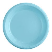 Creative Converting 28157031 10" Pastel Blue Plastic Plate - 20/Pack