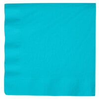 Creative Converting 591039B Bermuda Blue 3-Ply Paper Dinner Napkin - 25/Pack