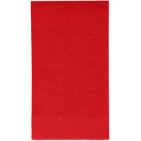 Creative Converting 951031 Classic Red 3-Ply Guest Towel / Buffet Napkin - 16/Pack